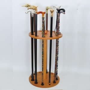 Wood Round Cane Stand