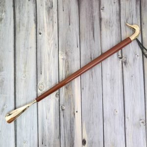 Shoehorn Brass Wood Goose Head