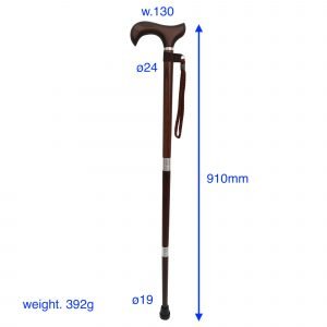 3 Piece Folding Wood Shaft Walking Cane with Derby Handle manufacturer