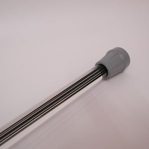 Lucite Clear Canes with Black Lines