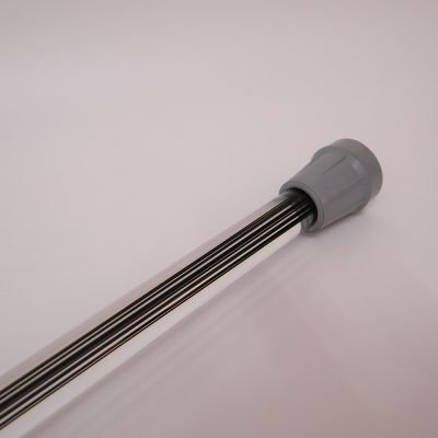 Lucite Clear Canes with Black Lines