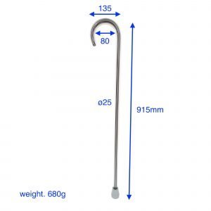 Clear Crook Walking Cane & black line supplier