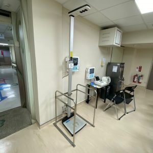 Height Weight Scale handrails
