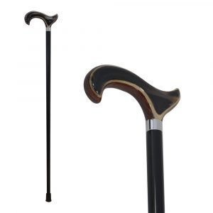 Sheesham and water buffalo horn walking stick