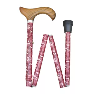 Wonderful Floral Folding Walking Stick