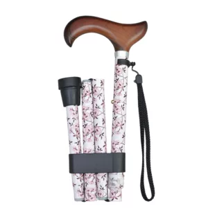 Beautiful Folding Walking Stick Floral