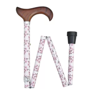 Beautiful Folding Walking Stick Floral