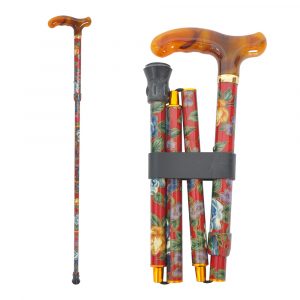 textile pattern walking stick