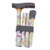 Beauty Flowers Travel Folding Adjustable Walking Cane