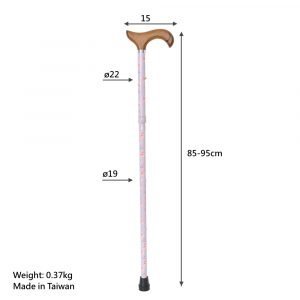 vendor Beautiful Rose Floral Folding Walking Cane