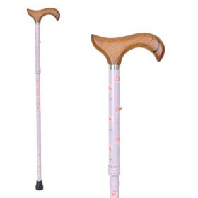 factory Beautiful Rose Floral Folding Walking Cane