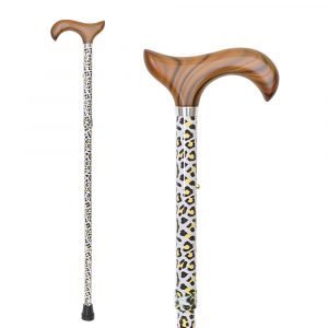 Leopard Derby Walking Cane