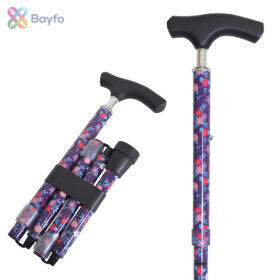 Slim Neck Fritz Handle Folding Walking Stick factory
