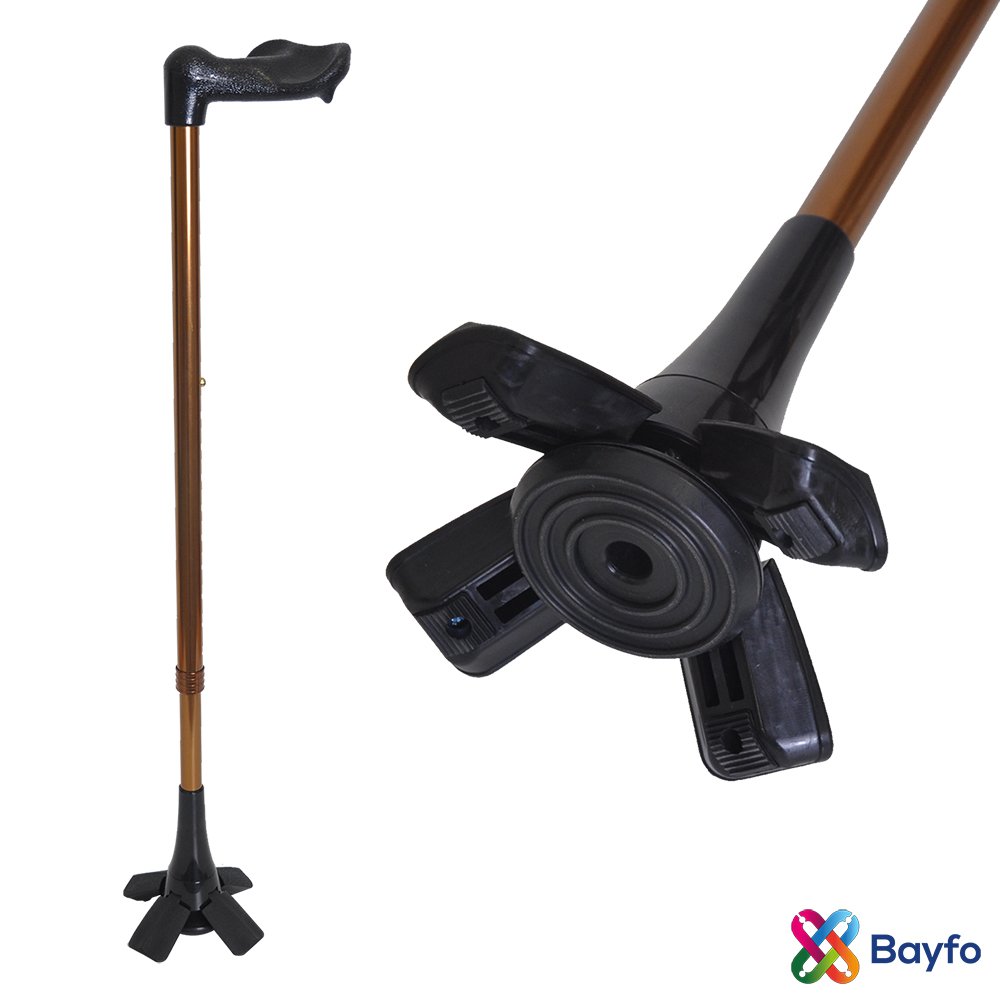 1021.001.BR-Best Left Hand Walking Quad Walking Cane 6 Best Walking Quad Walking Cane supplier From TAIWAN