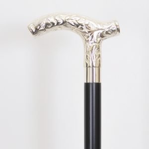Brass Derby Handle Black Shaft Walking Cane