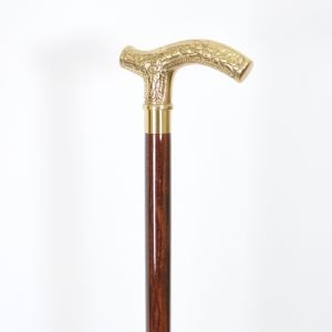 Personalized Engraving Brass Fritz Handle Walking Cane
