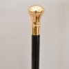 Royal Brass Knob Black Shaft Cane