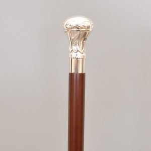 Brass CROWN Designer Head Handle Wooden Walking Stick Cane