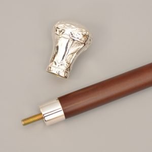 Brass CROWN Designer Head Handle Wooden Walking Stick Cane