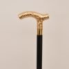 manufacturer Embossed Gold Derby Handle Walking Cane