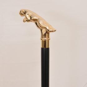 Taiwan manufacturer Gold Plated Cheetah Handle Cane