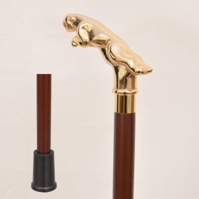 Deluxe Gold Cheetah Walking cane