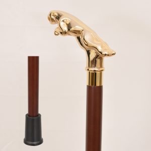Deluxe Gold Cheetah Walking cane