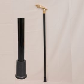Gold Plated Cheetah Handle Cane