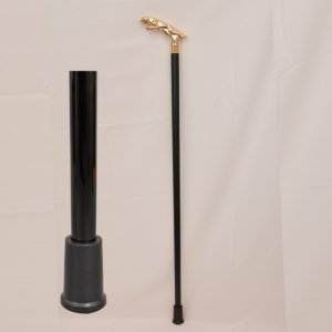 Gold Plated Cheetah Handle Cane