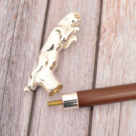 Silver color Leopard Walking Cane Supplier