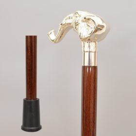 Brass Elephant Walking Stick