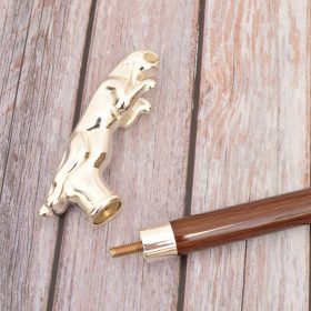 Silver Cheetah Walking Stick Supplier