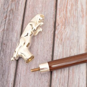Silver Cheetah Walking Stick Supplier