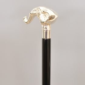 Elephant wooden walking stick cane