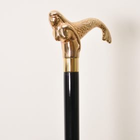 wholesalers Best Quality Gold Mermaid Walking Stick Cane