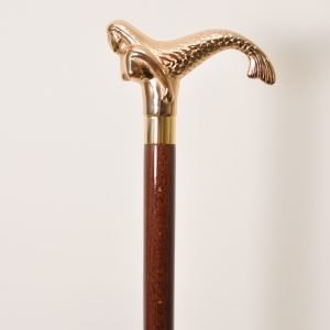 Brass Mermaid Handle Walking Cane 7 Brass Mermaid Handle Walking Cane