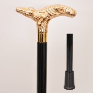 Gold Alligator walking cane 9 Gold Alligator walking cane manufacturer