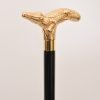 Gold Alligator walking cane 1 Gold Alligator walking cane