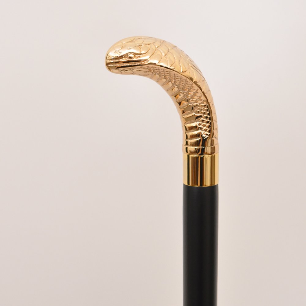 Solid Brass Cobra Handle Wooden Walking stick 3 Solid Brass Cobra Handle Wooden Walking stick