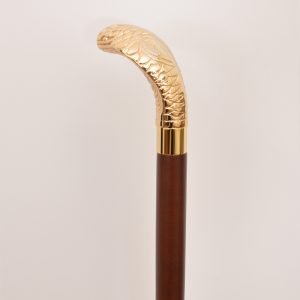 Brass Cobra Snake Cane Walking Stick