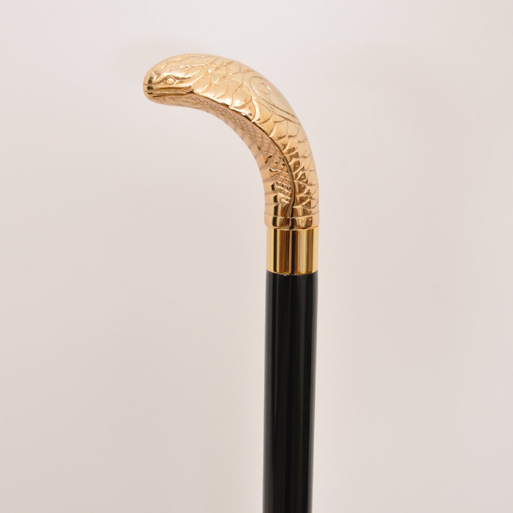 Black Cobra Wooden Walking Cane 4 Black Cobra Wooden Walking Stick