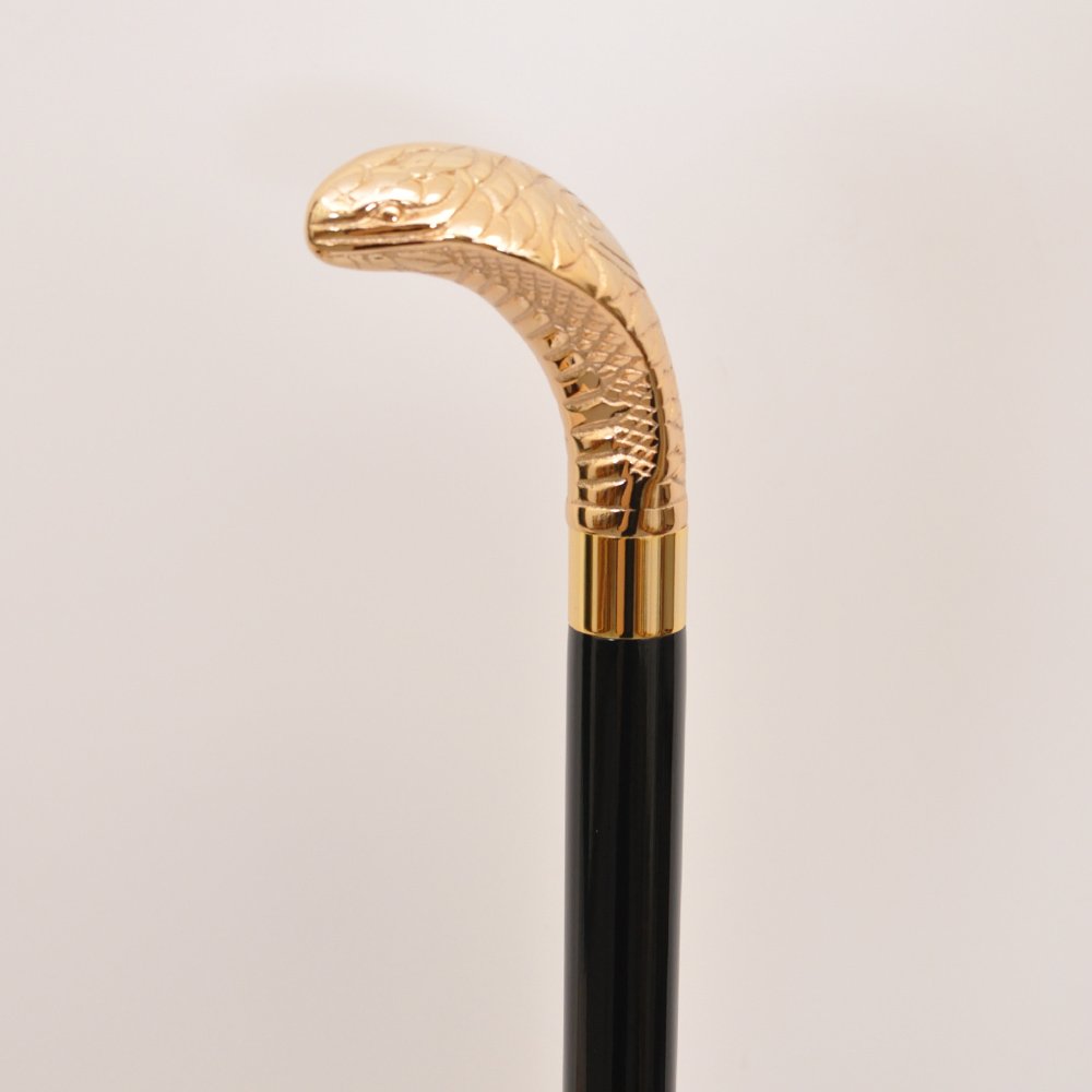 Black Cobra Wooden Walking Cane 3 Black Cobra Wooden Walking Cane