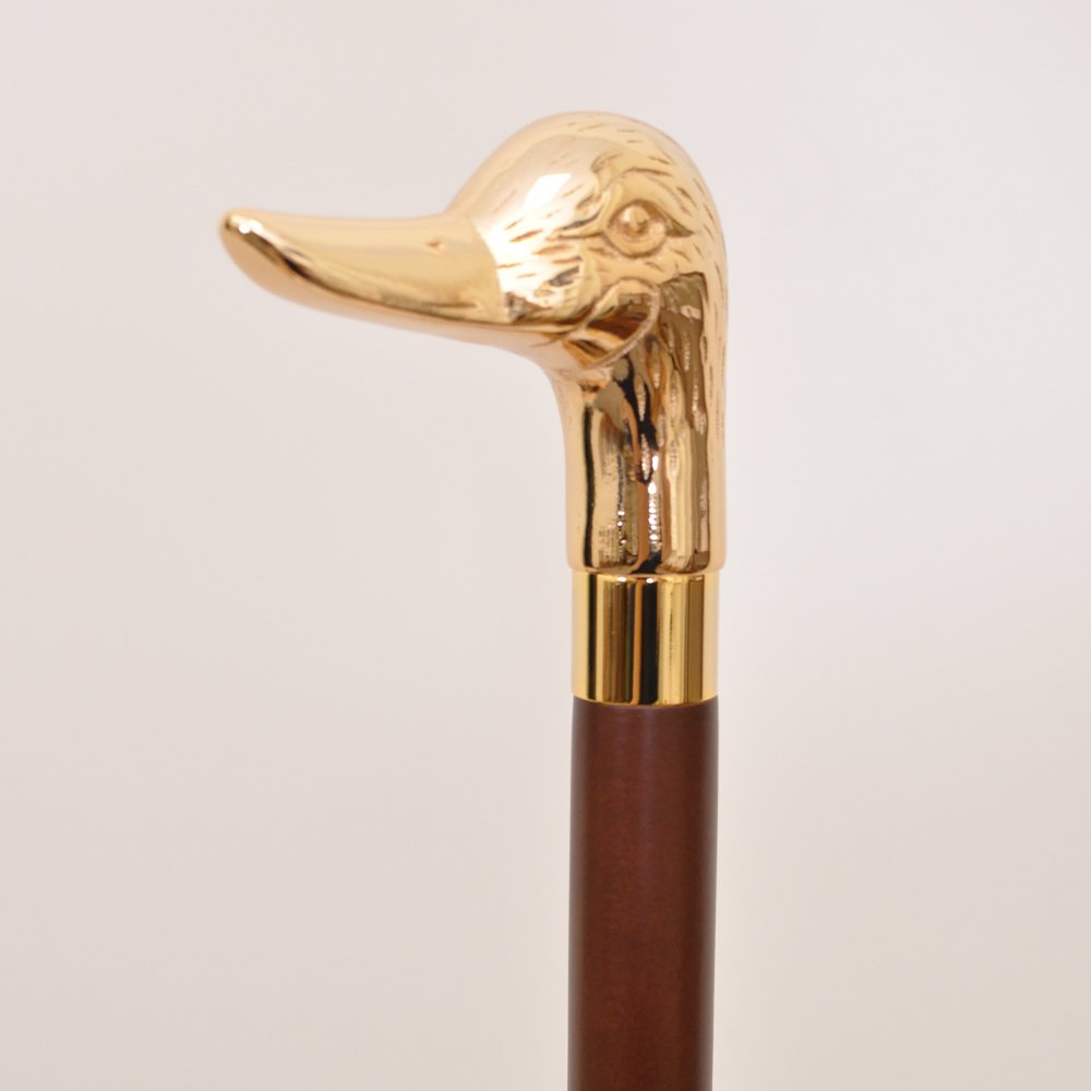 Duck Brass Head with Beechwood Shaft walking stick 3 Duck Brass Head with Beechwood Shaft walking stick