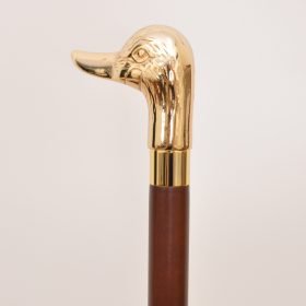 Duck Brass Head with Beechwood Shaft walking stick 16 Duck Brass Head with Beechwood Shaft walking stick