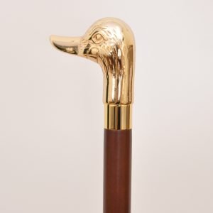 Duck Brass Head with Beechwood Shaft walking stick 10 Duck Brass Head with Beechwood Shaft walking stick
