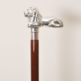 Solid Brass Lion Walking Stick