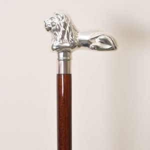 Solid Brass Lion Walking Stick