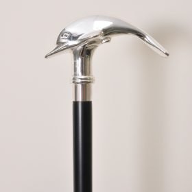 Brass Dolphin Handle Walking Cane Taiwan made