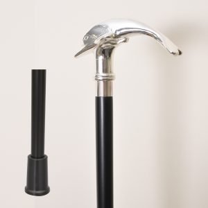 Brass Dolphin Handle Walking Cane