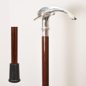Dolphin Walking Cane Silver Derby Walking Stick Dolphin Walking Cane Silver Derby Walking Stick